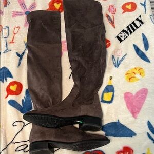 Ivanka Trump Dark Brown Over-the-Knee Boots